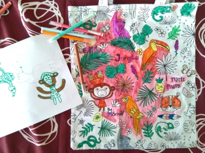 Lokipic - tote bag à colorier